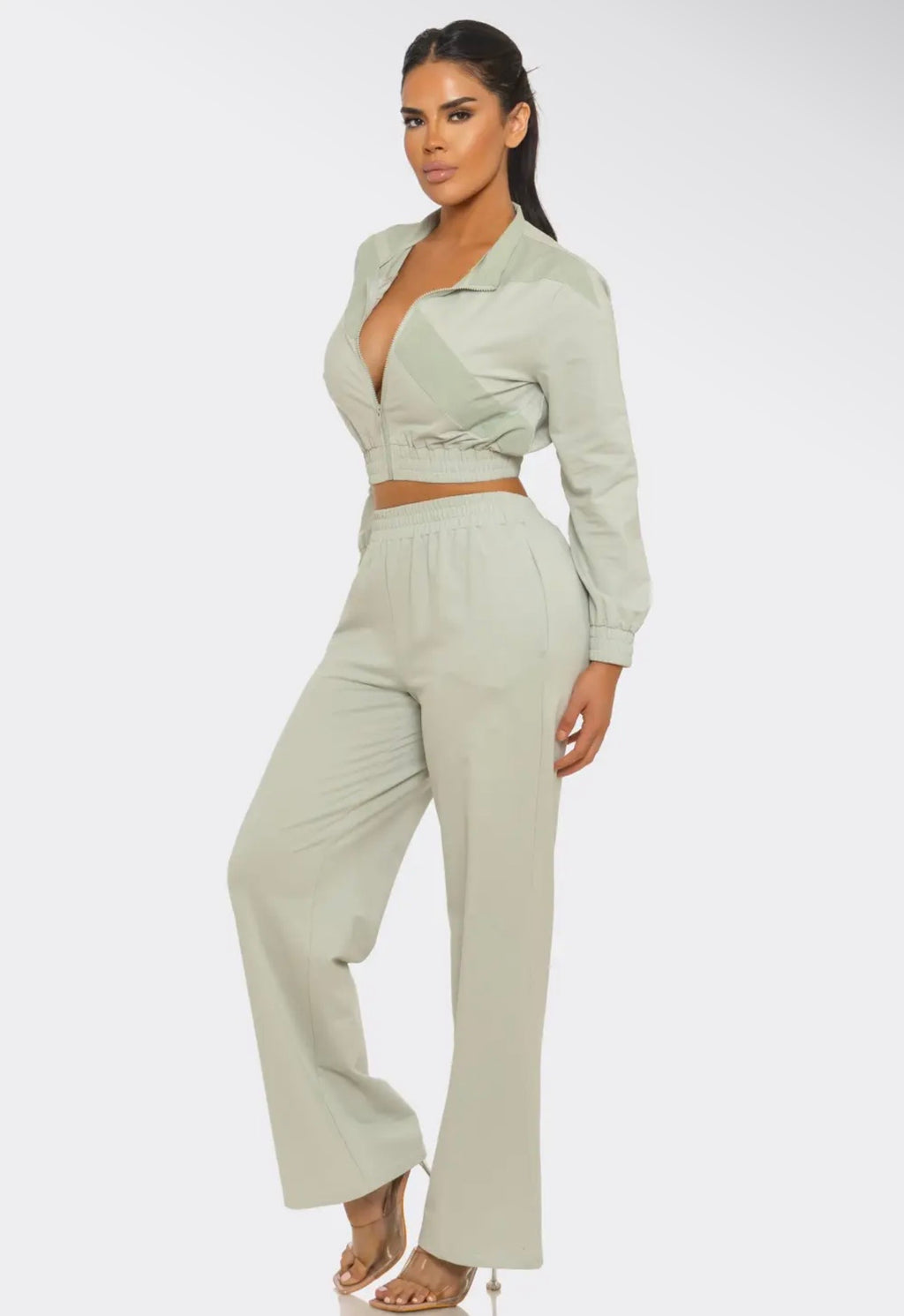 Chic Cropped Lounge Set