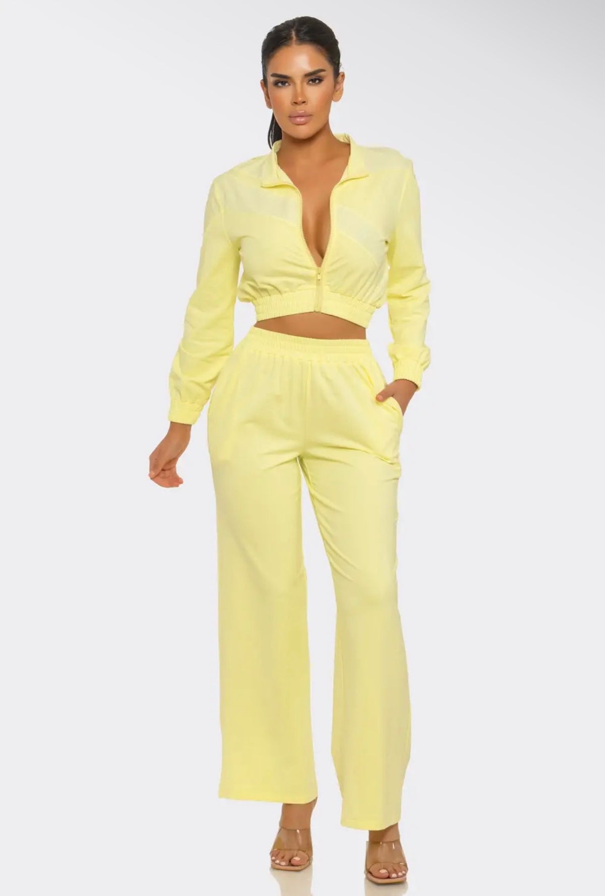 Chic Cropped Lounge Set