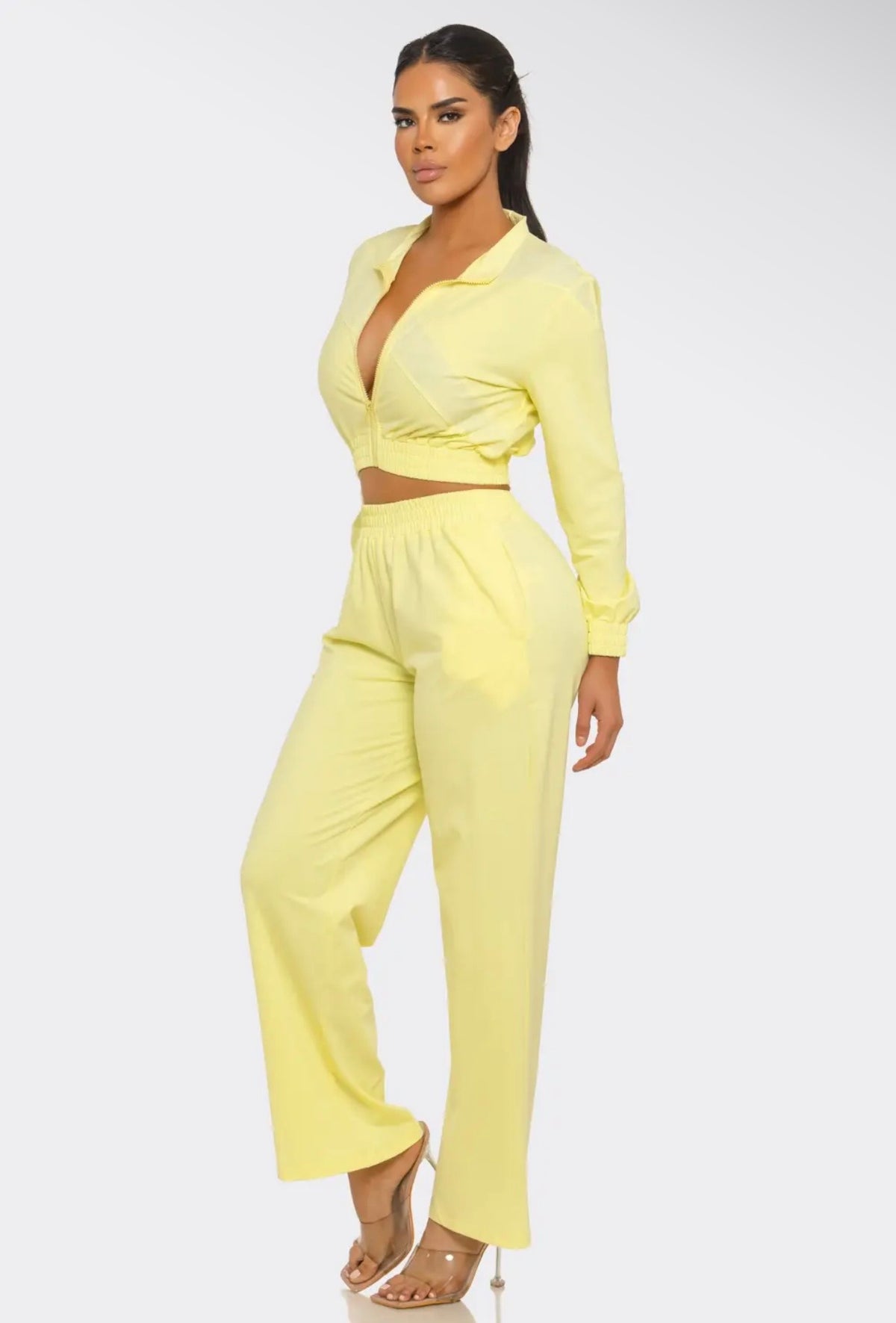 Chic Cropped Lounge Set